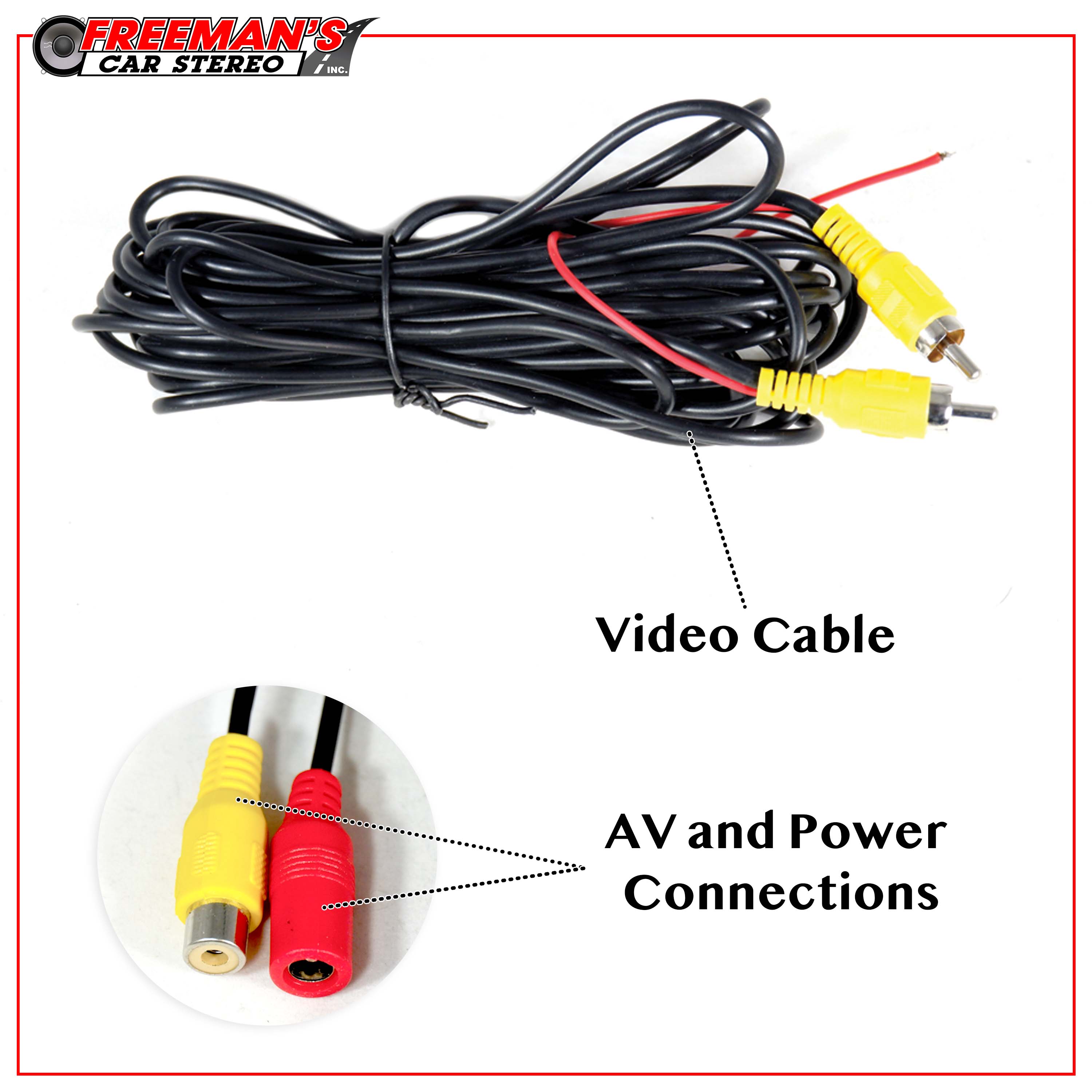 FCS LPCAM8 8 LED Square Hanging Backup Camera - Freemans Car Stereo